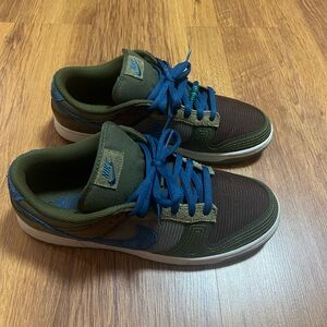🔥Pre-Loved Nike Dunk Low NH Cacao Wow/Marina-Rough Green Size 12.5